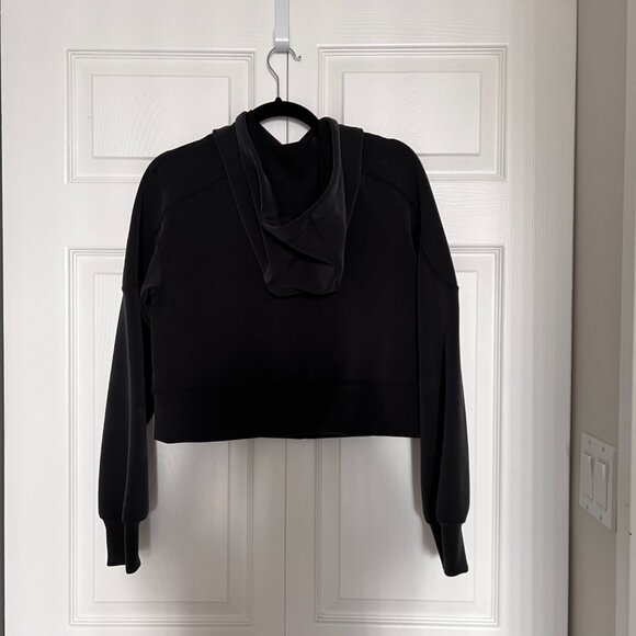 Lululemon Get Centred Crop Hoodie - 4 - Black (First Release) - Picture 3 of 7